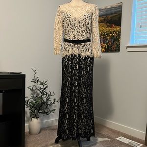 Tadashi Shoji Chantilly Lace Gown